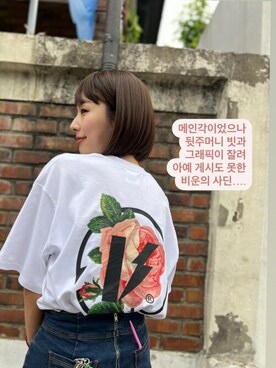 「アイテム（ウィッグ）」を使った、ピンクエイジさん（レディース・163cm）の春コーディネート