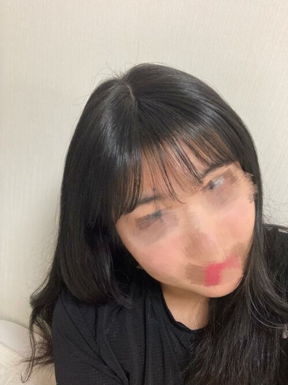 PINKAGE（ピンクエイジ）の「トップカバー)シースルーバング 斜線