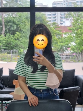 「アイテム（ウィッグ）」を使った、ピンクエイジさん（レディース・163cm）の夏コーディネート