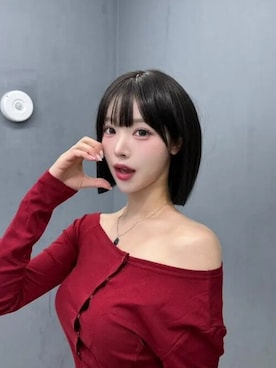 「アイテム（ウィッグ）」を使った、ピンクエイジさん（レディース・163cm）の夏コーディネート