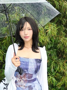 「アイテム（ウィッグ）」を使った、ピンクエイジさん（レディース・163cm）の夏コーディネート