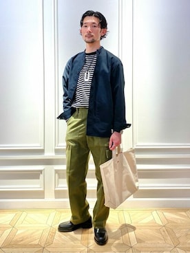 「爽やかコーデ」｜「アイテム（ブルゾン）」を使った、NOLLEYS MENS stylingさん（メンズ・166cm）の春コーディネート