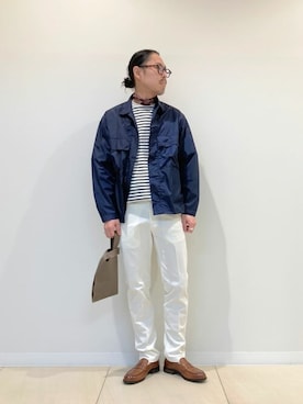 「爽やかコーデ」｜「アイテム（ブルゾン）」を使った、NOLLEYS MENS stylingさん（メンズ・174cm）の春コーディネート