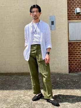 「La Manual Alpargatera（マヌアル・アルパルガテラ）のアイテム」を使った、NOLLEYS MENS stylingさん（メンズ・166cm）の夏コーディネート