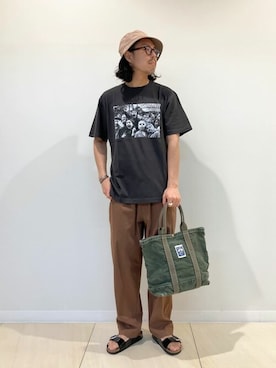 「PORT CANVAS（ポートキャンバス）のアイテム（バッグ）」を使った、NOLLEYS MENS stylingさん（メンズ・174cm）の夏コーディネート