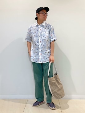 「PORT CANVAS（ポートキャンバス）のアイテム（バッグ）」を使った、NOLLEYS MENS stylingさん（メンズ・174cm）の夏コーディネート