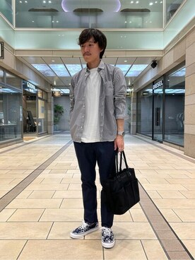 「NOLLEY'S goodman（ノーリーズグッドマン）のアイテム（チノパンツ）」を使った、NOLLEYS MENS stylingさん（メンズ・168cm）の秋コーディネート