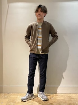 「NOLLEY'S goodman（ノーリーズグッドマン）のアイテム（ブルゾン）」を使った、NOLLEYS MENS stylingさん（メンズ・170cm）の秋コーディネート
