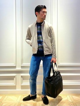 「NOLLEY'S goodman（ノーリーズグッドマン）のアイテム（ブルゾン）」を使った、NOLLEYS MENS stylingさん（メンズ・166cm）の秋コーディネート