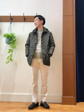 「爽やかコーデ」｜「アイテム（ブルゾン）」を使った、NOLLEYS MENS stylingさん（メンズ・182cm）の秋コーディネート