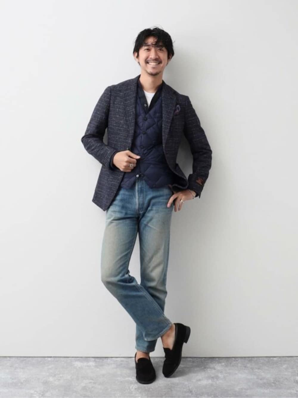 NOLLEYS MENS styling(NOLLEY'S MENS)｜NOLLEY'S goodmanのテーラードジャケットを使った ...