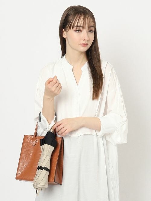 FURLA（フルラ） 折りたたみ傘 一級遮光 晴雨兼用折りたたみ日傘 切継