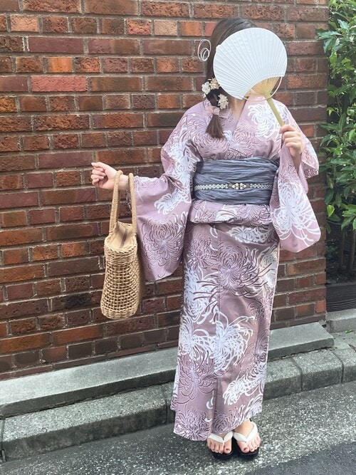 セール】【浴衣小物】ファスナー付きかごバッグ（和装小物