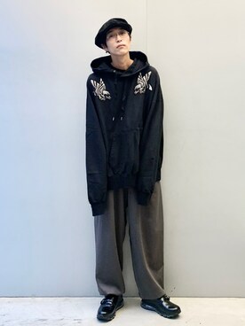 「Lui's（ルイス）のアイテム（その他シューズ）」を使った、アライ@youtubeさん（メンズ・176cm）の秋コーディネート