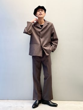 Lui's（ルイス）の「【高密度ウールギャバ 2×2セットアップ