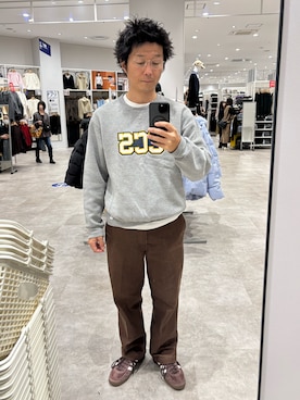 「アイテム（スウェット）」を使った、NOSERIDERRR さん（メンズ・165cm・40代）の秋コーディネート