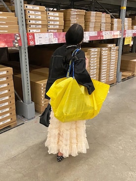 「A.P.C.」｜「アイテム（デニムジャケット）」を使った、𝚖さん（レディース・158cm）の春コーディネート