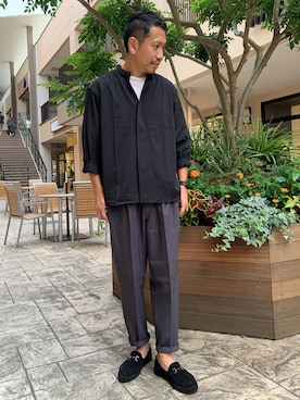 「MYSELF ABAHOUSE」｜ToruFukumotoさん（メンズ・175cm）の夏コーディネート