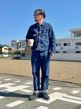 「Clarks（クラークス）のアイテム」を使った、にいるさん（メンズ・178cm）の春コーディネート