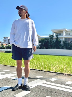「アイテム（カーゴパンツ）」を使った、にいるさん（メンズ・178cm）の秋コーディネート