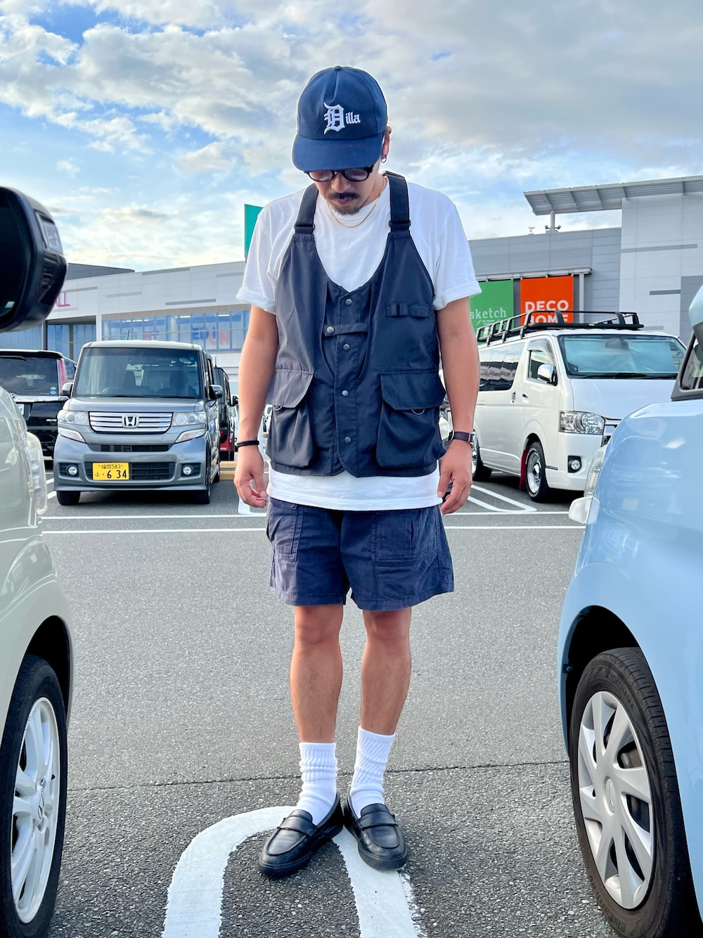 ローファーを使った「ルーズソックス」のメンズ人気ファッション