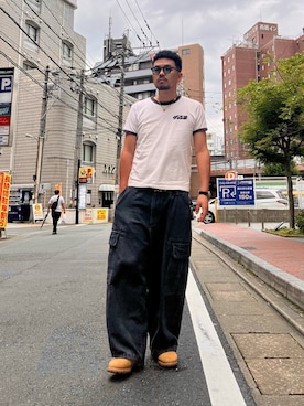 「sedacle（セダクル）のアイテム」を使った、にいるさん（メンズ・178cm）の夏コーディネート
