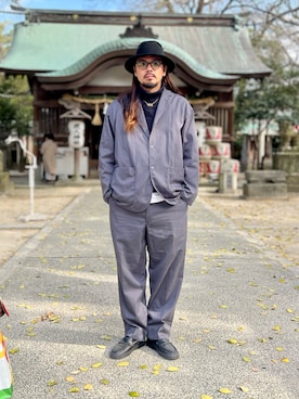 「スーツ」｜にいるさん（メンズ・178cm）の冬コーディネート