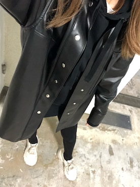 「Acne Studios（アクネストゥディオズ）のアイテム（パーカー）」を使った、☻さん（レディース・160cm）の秋コーディネート