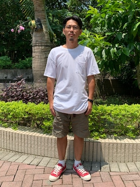 「NO NAME（ノーネーム）のアイテム（トップス）」を使った、tsungpinlinさん（メンズ・166cm）の夏コーディネート