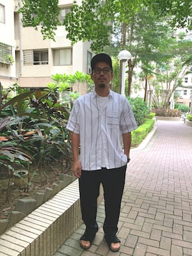 「plain-me（プレインミー）のアイテム」を使った、tsungpinlinさん（メンズ・166cm）の秋コーディネート