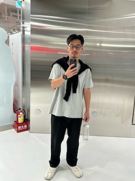 「plain-me（プレインミー）のアイテム（パンツ）」を使った、tsungpinlinさん（メンズ・165cm）の秋コーディネート