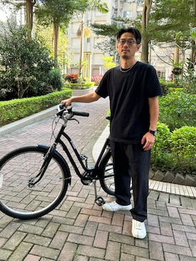 「plain-me（プレインミー）のアイテム（パンツ）」を使った、tsungpinlinさん（メンズ・165cm）の秋コーディネート
