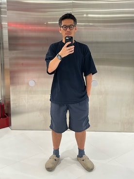 「CAHLUMN（カウラム）のCAHLUMN/カウラム 2-Pack Reversible Tee/2パック リバーシブルTシャツ（Tシャツ/カットソー、ホワイト系）」を使った、tsungpinlinさん（メンズ・165cm）の夏コーディネート
