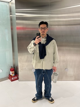「Steven Alan（スティーブンアラン）のアイテム（トップス）」を使った、tsungpinlinさん（メンズ・165cm）の冬コーディネート