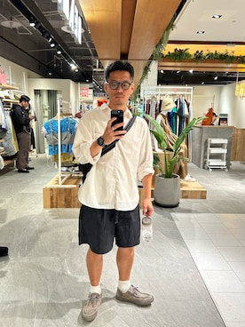 「アイテム（メガネ）」を使った、tsungpinlinさん（メンズ・165cm）の春コーディネート