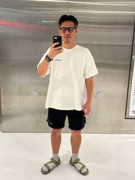 「VINTAGE（ヴィンテージ）のアイテム（Tシャツ/カットソー、ホワイト系）」を使った、tsungpinlinさん（メンズ・165cm）の秋コーディネート