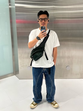 「BOTTEGA VENETA（ボッテガヴェネタ）のアイテム」を使った、tsungpinlinさん（メンズ・165cm）の秋コーディネート