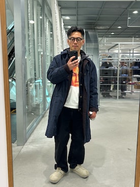 「LANVIN（ランバン）のアイテム」を使った、tsungpinlinさん（メンズ・165cm）の冬コーディネート