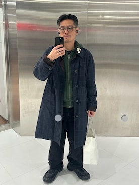 「LANVIN（ランバン）のアイテム」を使った、tsungpinlinさん（メンズ・165cm）の冬コーディネート