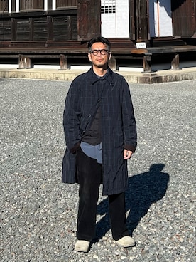 「LANVIN（ランバン）のアイテム」を使った、tsungpinlinさん（メンズ・165cm）の冬コーディネート