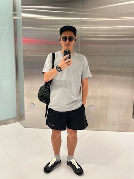 「アイテム（キャップ）」を使った、tsungpinlinさん（メンズ・165cm）の夏コーディネート