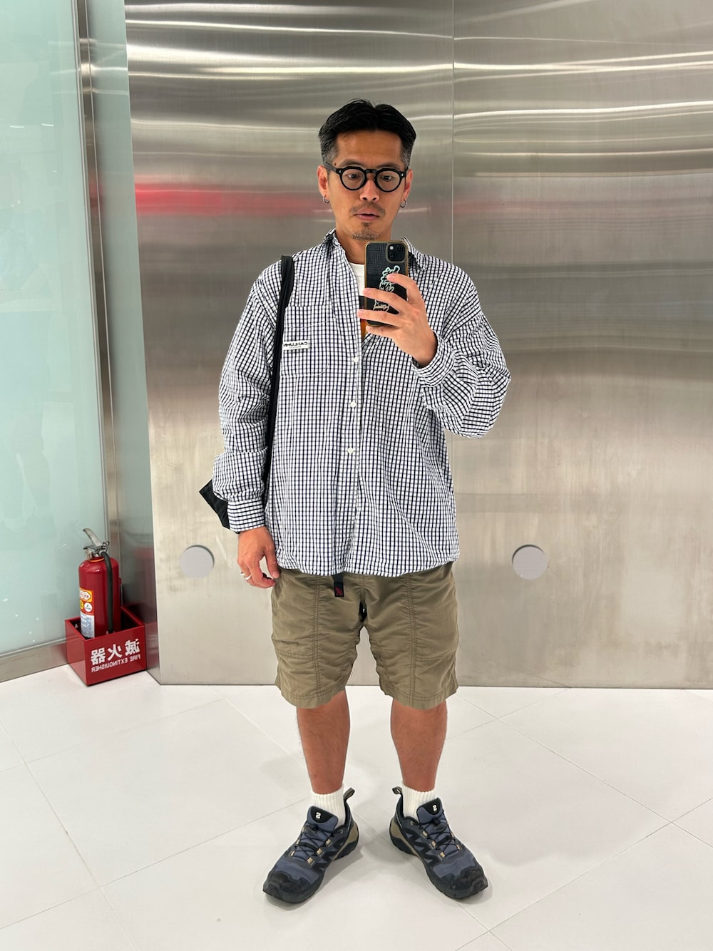 CAHLUMN/カウラム マガジンポケット ブロードシャツ ギンガムチェック CAHLUMN/カウラム Magazine Pocket Broad Shirt(Gingham