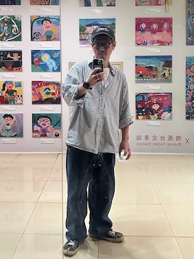 「Saturdays NYC（サタデーズ ニューヨークシティ ）のアイテム」を使った、tsungpinlinさん（メンズ・165cm）の秋コーディネート