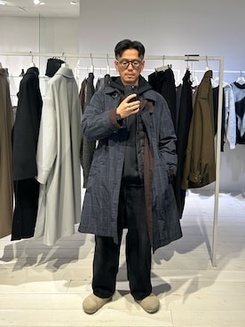 「LANVIN（ランバン）のアイテム」を使った、tsungpinlinさん（メンズ・165cm）の冬コーディネート