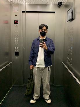 「Le LABOUREUR（ラブルール）のアイテム」を使った、tsungpinlinさん（メンズ・165cm）の秋コーディネート