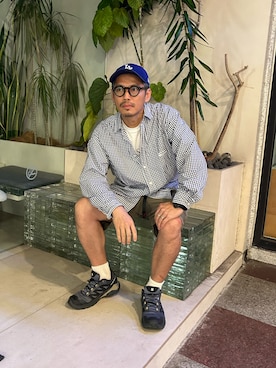 「CAHLUMN（カウラム）のアイテム」を使った、tsungpinlinさん（メンズ・165cm）の春コーディネート