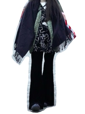 「アイテム（モッズコート）」を使った、三葉さん（レディース・165cm）の秋コーディネート