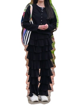 「Simplicite（サンプリシテ）のアイテム（トップス）」を使った、三葉さん（レディース・165cm）の春コーディネート