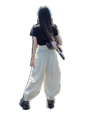 「ZARA（ザラ）のアイテム（ハンドバッグ）」を使った、三葉さん（レディース・165cm）の夏コーディネート