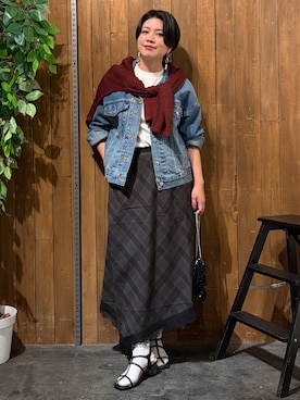 「Levi's（リーバイス）のアイテム（ブルゾン）」を使った、nonty＊さん（レディース・157cm）の秋コーディネート
